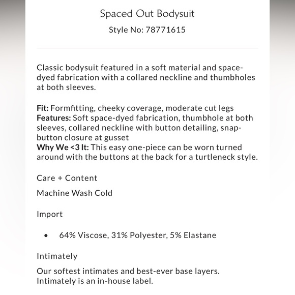 Free people bodysuit - Picture 2 of 7